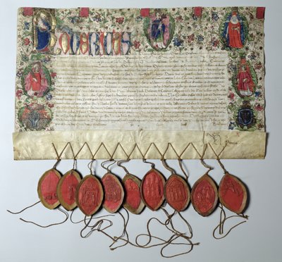 Lettera di indulgenza alla Chiesa di San Nicola, 22 giugno 1484 da Unbekannt Unbekannt